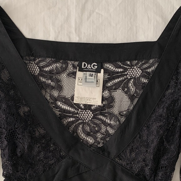 2000s D&G  black sheer lace top - Picture 9 of 12